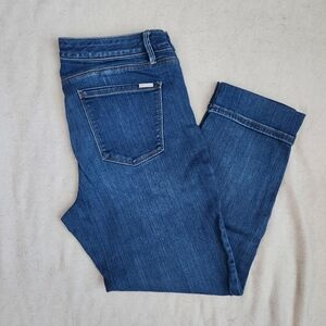 White House Black Market The Slim Crop Cuffed Jeans Size 10
